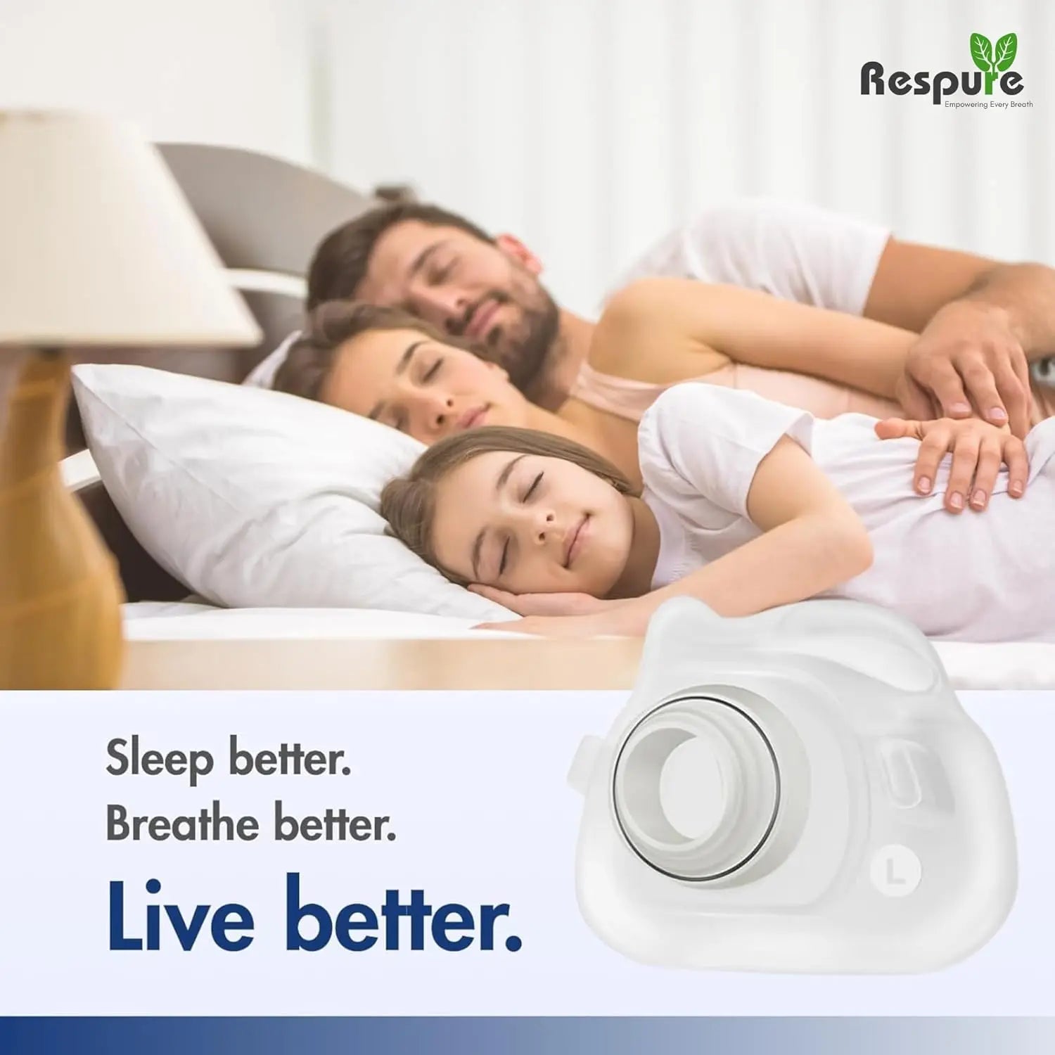 Respure Replacement cushion for Resmed Airfit F40 Respure