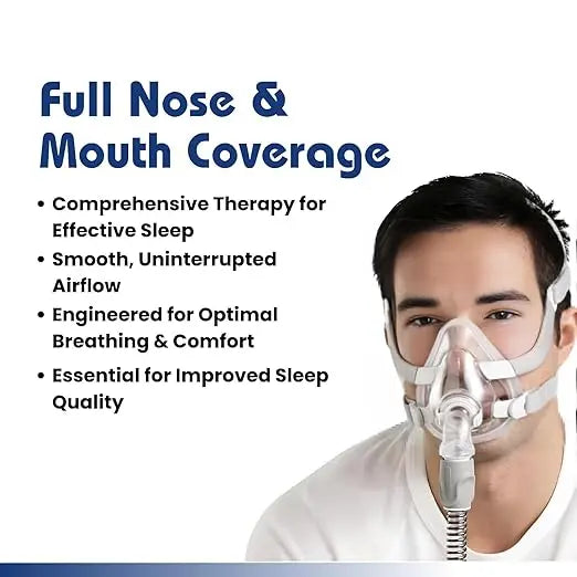 Respure Replacement Cushion and Headgear for Resmed AirFit F20 – Soft Silicone Seal, Adjustable Headgear Straps – Compatible with Resmed F20 Full Face CPAP Mask Resmed