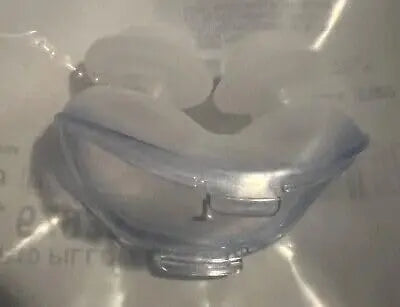 AIRFIT P10 nasal pad for ResMed masks, featuring a flexible design in clear packaging.