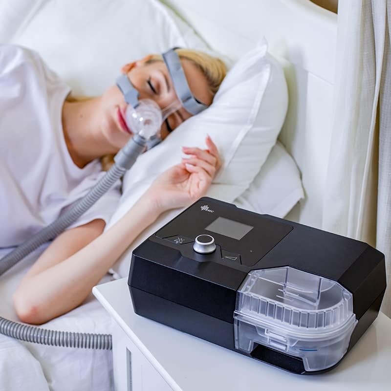 BMC G2S A20 Sleep Ventilator, Fully Automatic Sleep Breathing Machine, Anti Snore Devices, 4-20 hPa Improved Sleeping, with a Full Size Nose Mask Set - CPAPstudio.co.uk