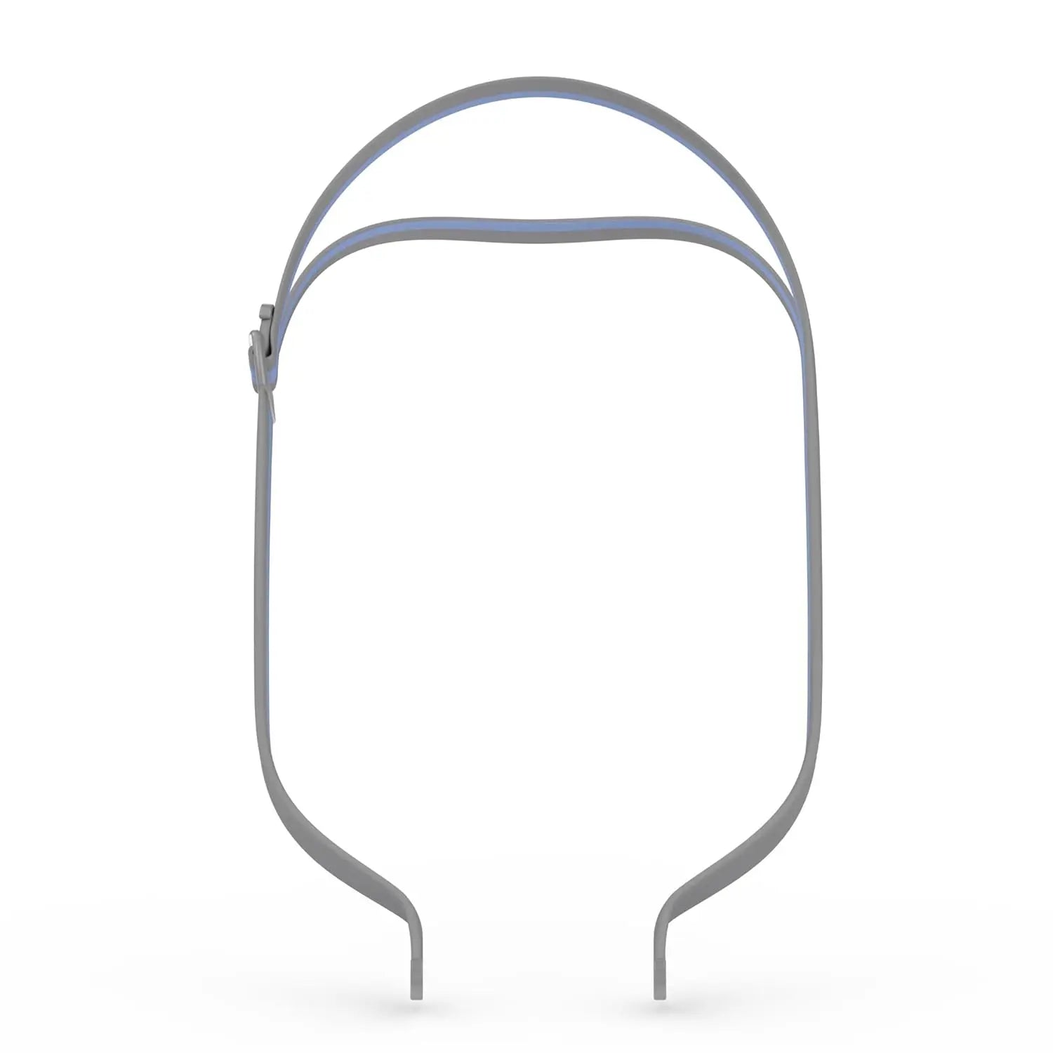 Resmed AirFit N30 QuickFit Headgear in gray with blue highlights, designed for comfort and adjustable fit for CPAP masks.