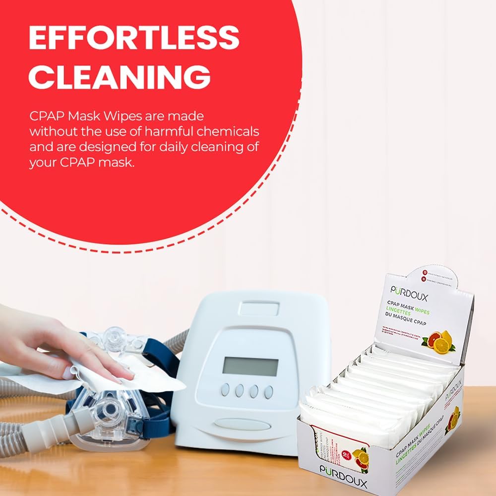 Purdoux 100% Cotton CPAP Mask Wipes