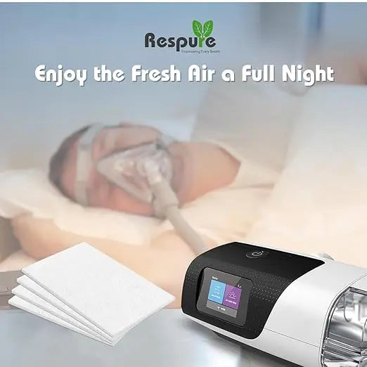 RESPURE CPAP Air Filters Compatible with AirSense, AirCurve 10 & S9 Device, Ultra-Fine Air Filters | Reliable Filtration (60 Filters) Respure