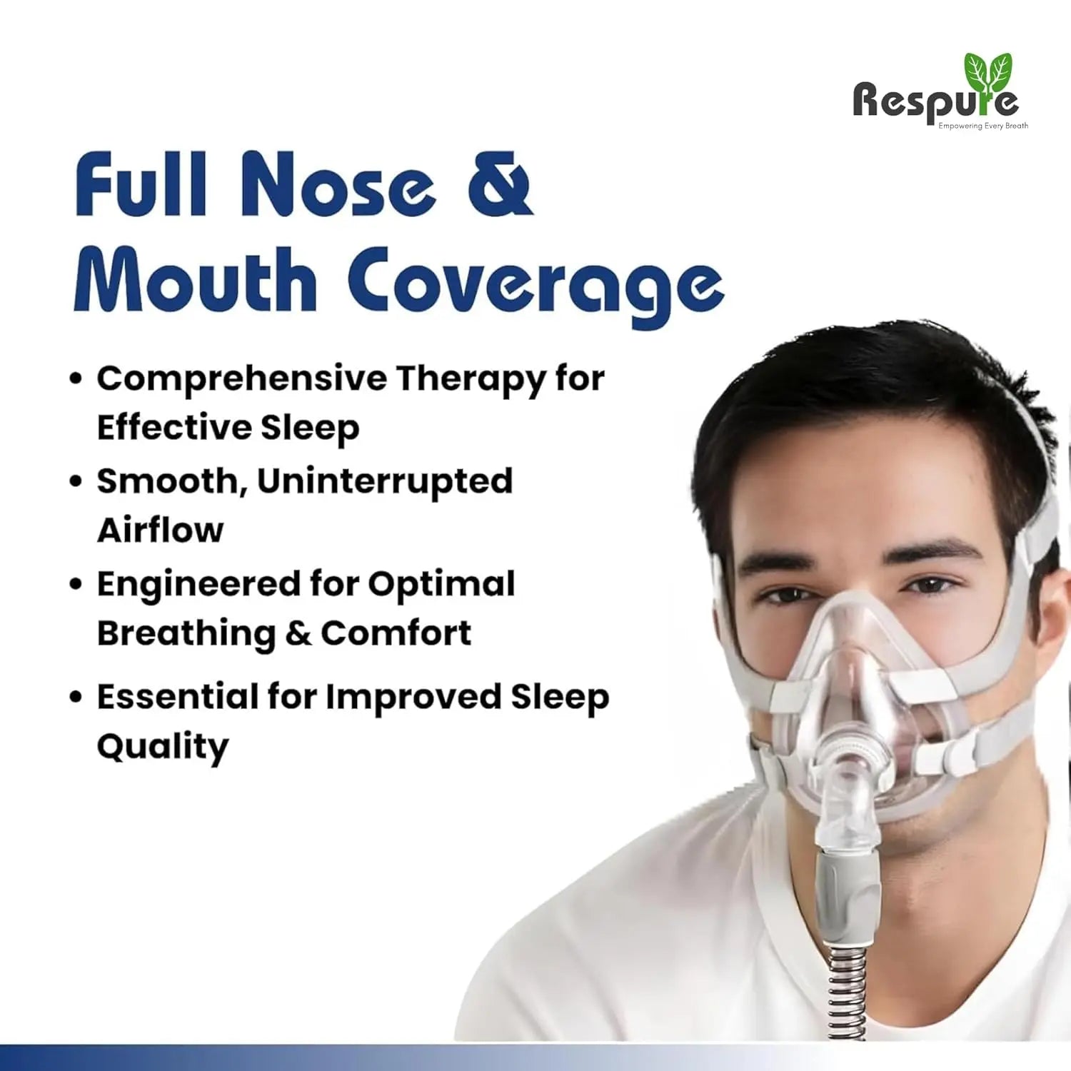 Respure Replacement Cushion for Resmed AirFit F20 Mask - Pack of 2 - High-Quality Soft Silicone, Adaptive Design, Accessories, Sleep Apnea Mask, Comfortable and Secure Seal, Easy to Replace Respure