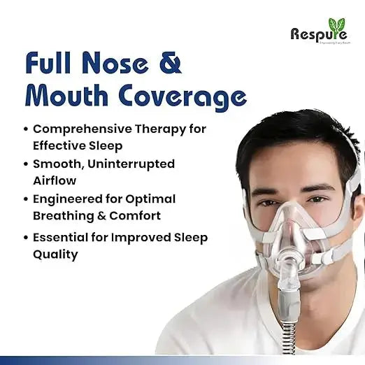 Respure Replacement Cushion for Resmed AirFit F20 – 3 Pack | Compatible with Original F20 Frame | Ultra-Soft Seal, Snug Fit, Premium Silicone | Covers Nose & Mouth | CPAP Mask Cushion Respure