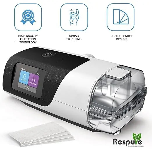 RESPURE CPAP Air Filters Compatible with AirSense 11 & AirCurve 11 Device, Ultra-Fine Air Filters | Reliable Filtration (60 Filters) Respure