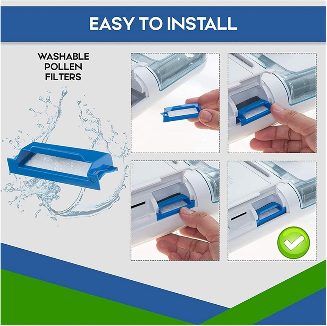 Filter Kits For Respironics Dreamstation Include 2 Reusable Filters & 6 Disposable Ultra-Fine Filters