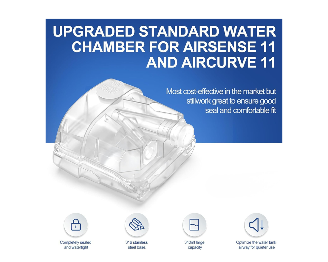 2025 Latest Water Chamber for AirSense 11, HumidAir Water Tub for S11 Series, Upgraded Standard Humidifier Tub Container