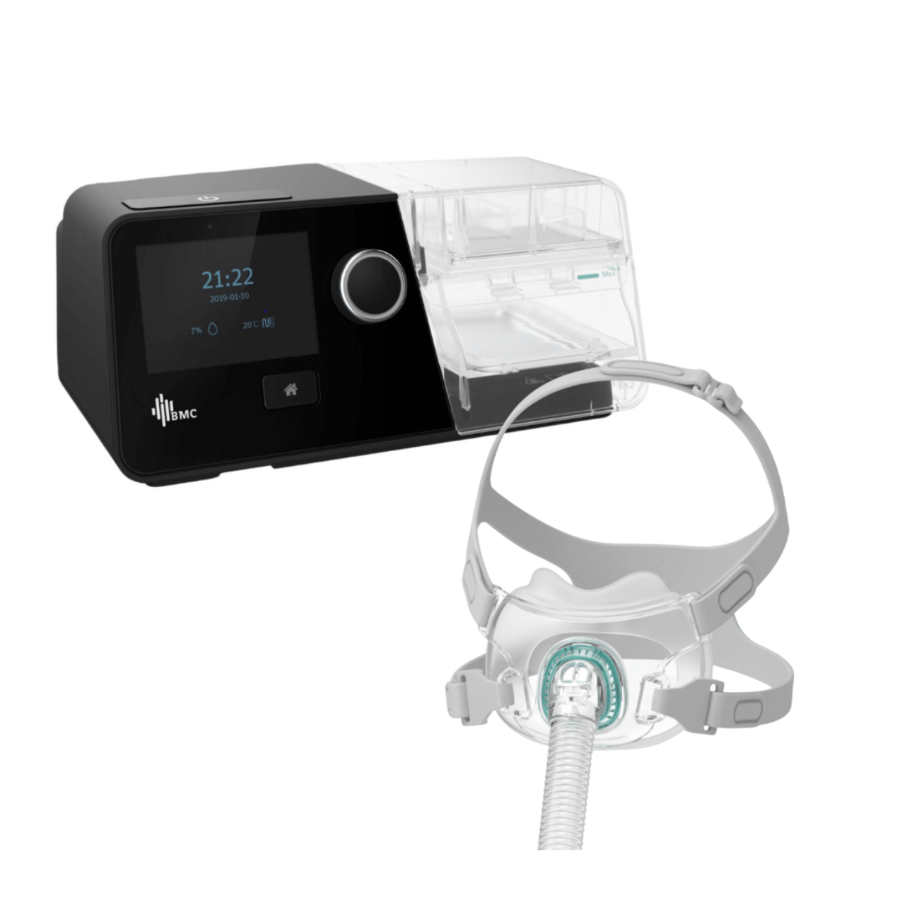 BMC G3 Auto CPAP with Humidifier & F6 Full Face Mask Package - CPAPstudio.co.uk