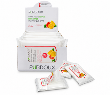 Purdoux CPAP Mask Wipes 120 Count – Travel Pack