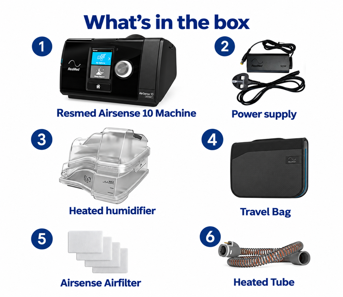 ResMed AirSense 10 Auto CPAP bundle with Heated Humidifier