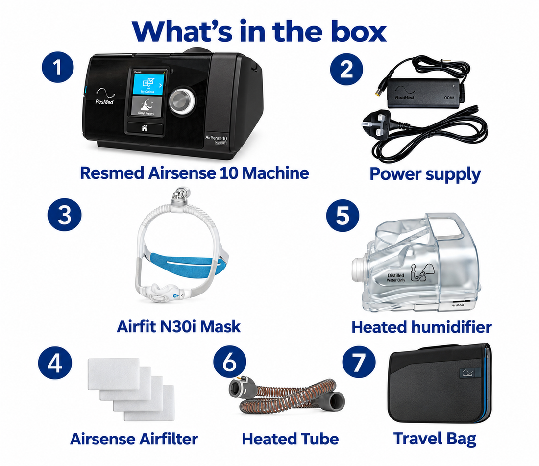 AirSense 10 AutoSet with N30i, Heated Tubing & Humidifier