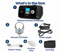 ResMed AirSense 10 Auto CPAP with AirTouch F20 Mask, Power Supply, SlimLine Tubing, Filters and Travel Bag