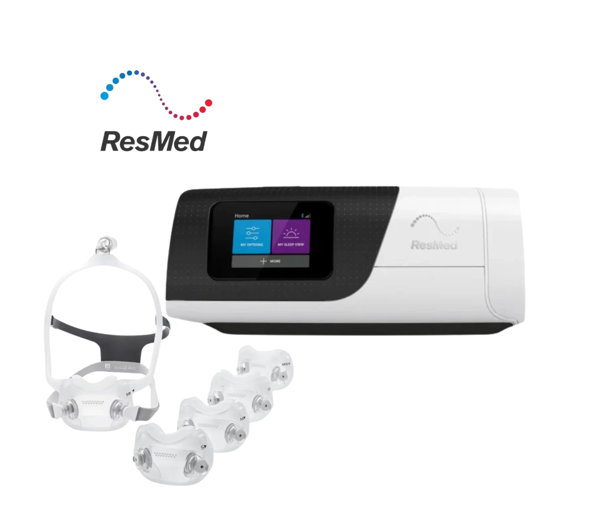 ResMed AirSense 11 Autoset Bundle with Philips DreamWear Full Face Mask FitPack