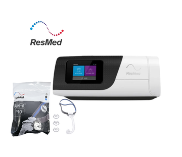 ResMed AirSense 11 Autoset Bundle with AirFit P10 Nasal Pillow Mask – FitPack