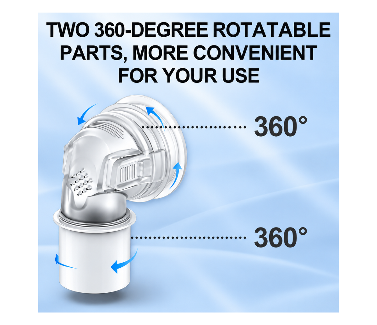 Replacement Elbow Compatible with ResMed AirFit N30i, P30i & F30i CPAP Masks