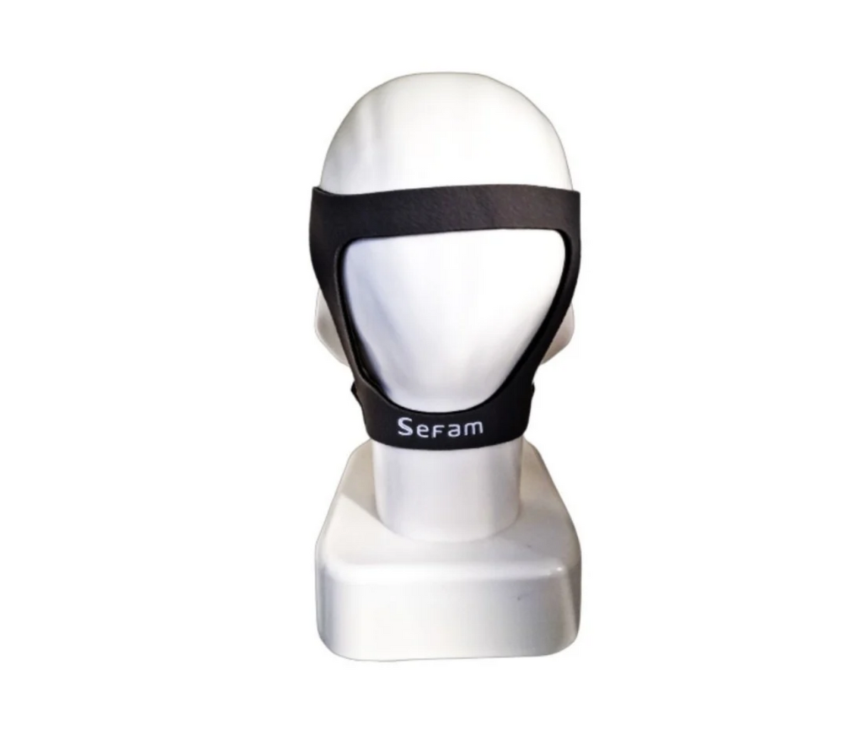 Sefam Full Face CPAP Mask Headgear on Mannequin
