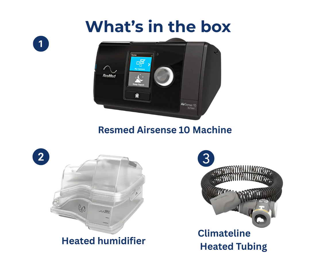 ResMed AirSense 10 AutoSet CPAP with Hose & Humidifier - CPAPstudio.co.uk