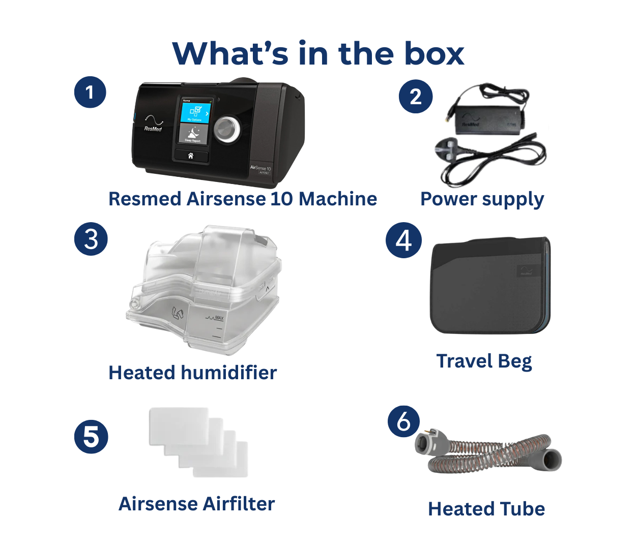 ResMed AirSense 10 Auto CPAP bundle with Heated Humidifier
