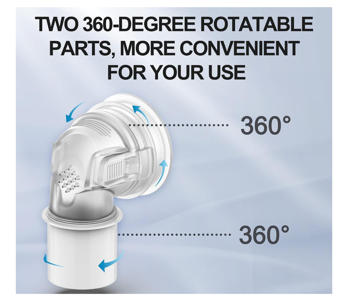 Replacement Swivel Elbow Connector Compatible with Airfit N30i&P30i&F30i,Tube Quick-Release Elbow,Great-Value