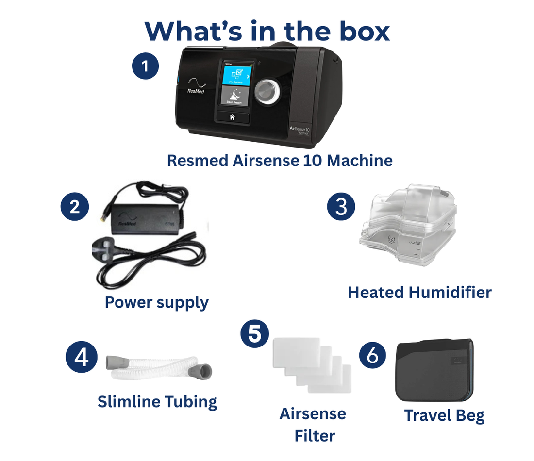 ResMed AirSense 10 AutoSet Machine with HumidAir Humidifier