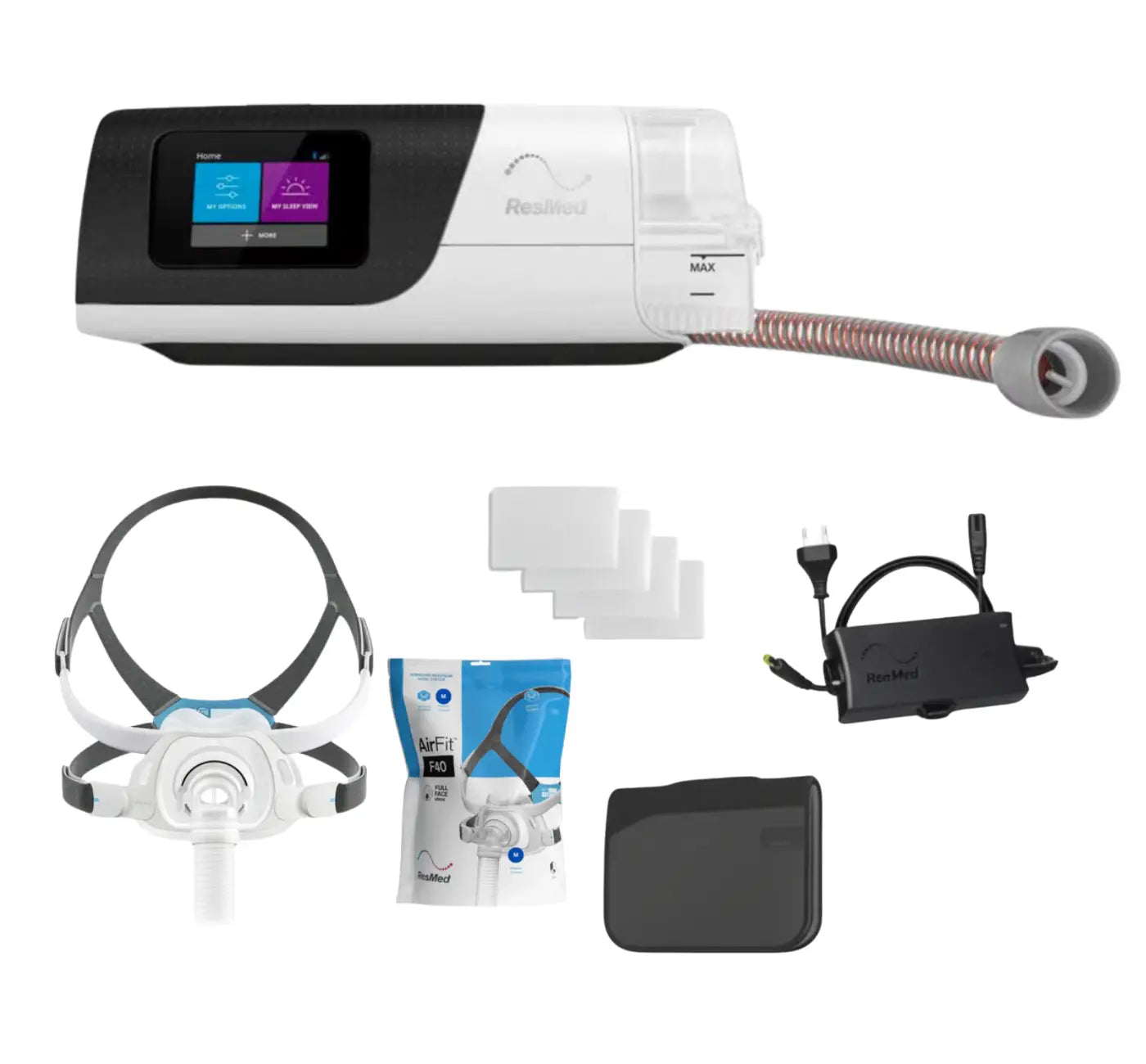 ResMed AirSense 11 AutoSet with AirFit F40 Mask, Tubing & Humidifier - CPAPstudio.co.uk
