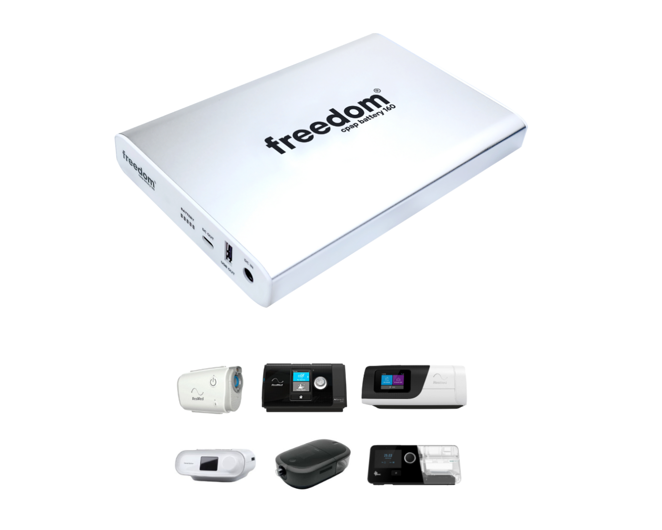 Freedom CPAP Battery 160 from CPAPHero - CPAPstudio.co.uk