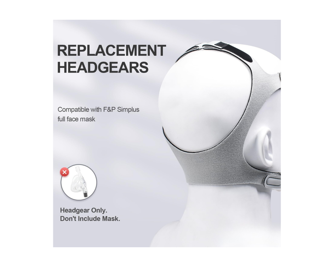 Replacement Headgear for Fisher and Paykel Simplus & Eson 2 Full Face Mask - Adjustable CPAP Headgear med/lrg for Simplus, Snugly Fit & Reduce Air Leaks