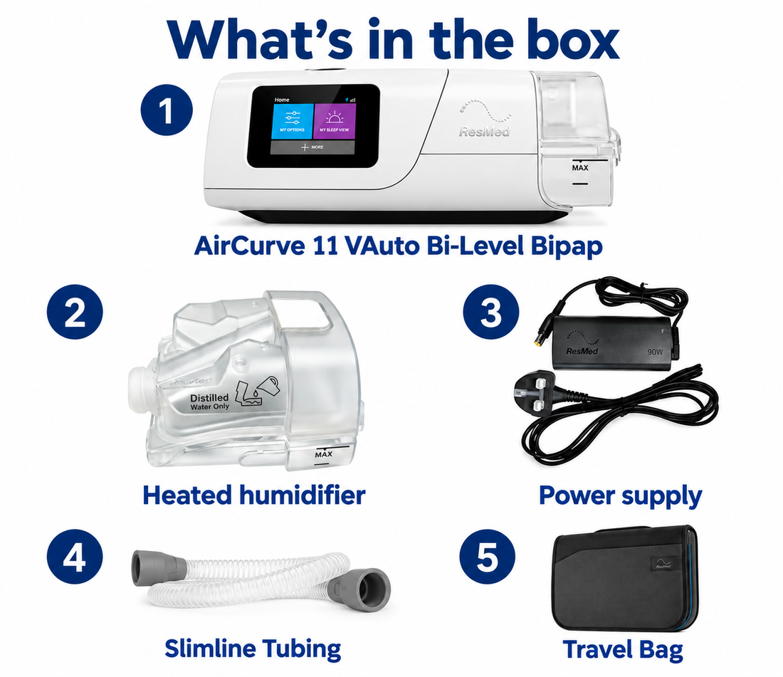 ResMed AirCurve 11 VAuto Bi-Level BiPAP Machine
