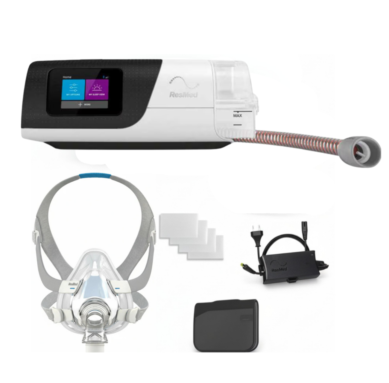 ResMed AirSense 11 AutoSet with AirFit F20 Mask, Tubing & Humidifier - CPAPstudio.co.uk