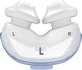 ResMed AirFit P10 nasal pillows in extra small, small, medium, and large sizes for CPAP therapy.
