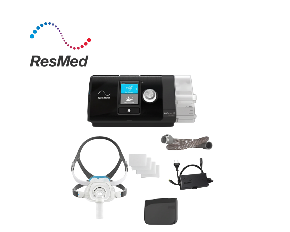 Resmed Airsense 10 Autoset with Airfit F40, Tubing and humidifier